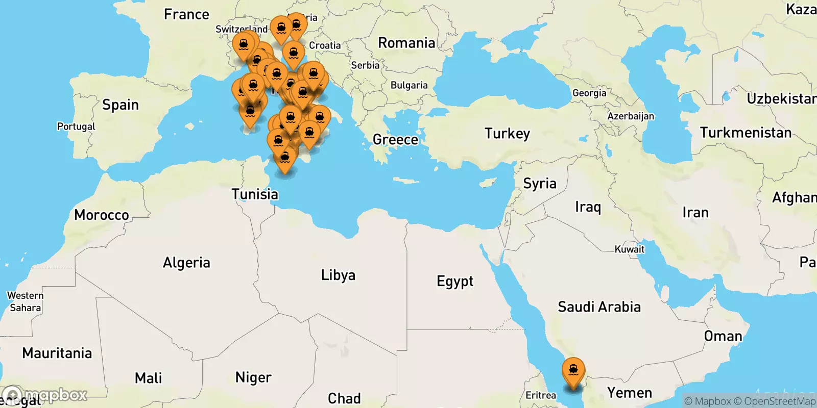 Ferries de Italia a Italia