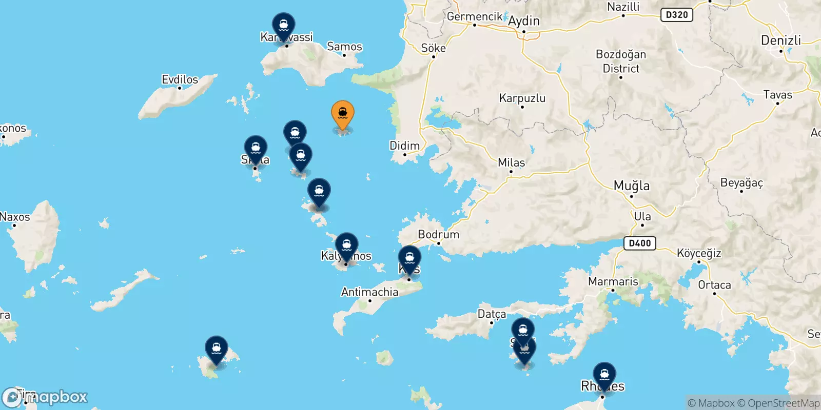 Ferries de Agathonisi a Grecia