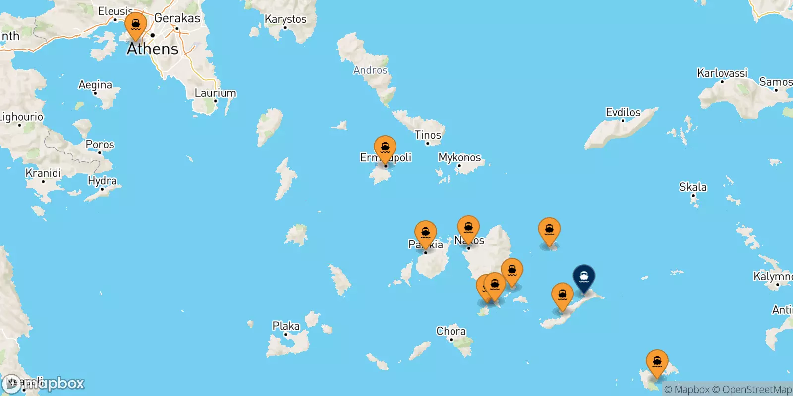 Ferries de Grecia a Aegiali (Amorgos)