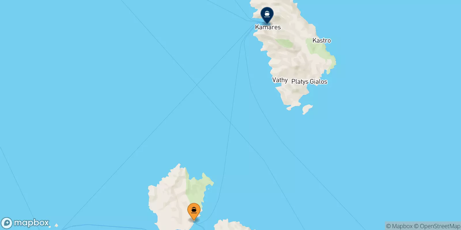 Ferries de Kimolos a Sifnos