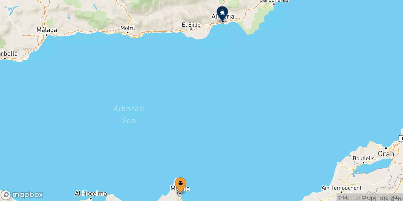 Ferries de España a Almería