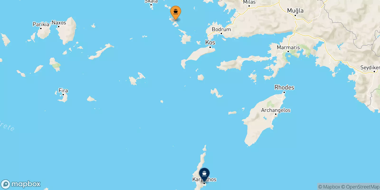 Ferries de Leros a Karpathos