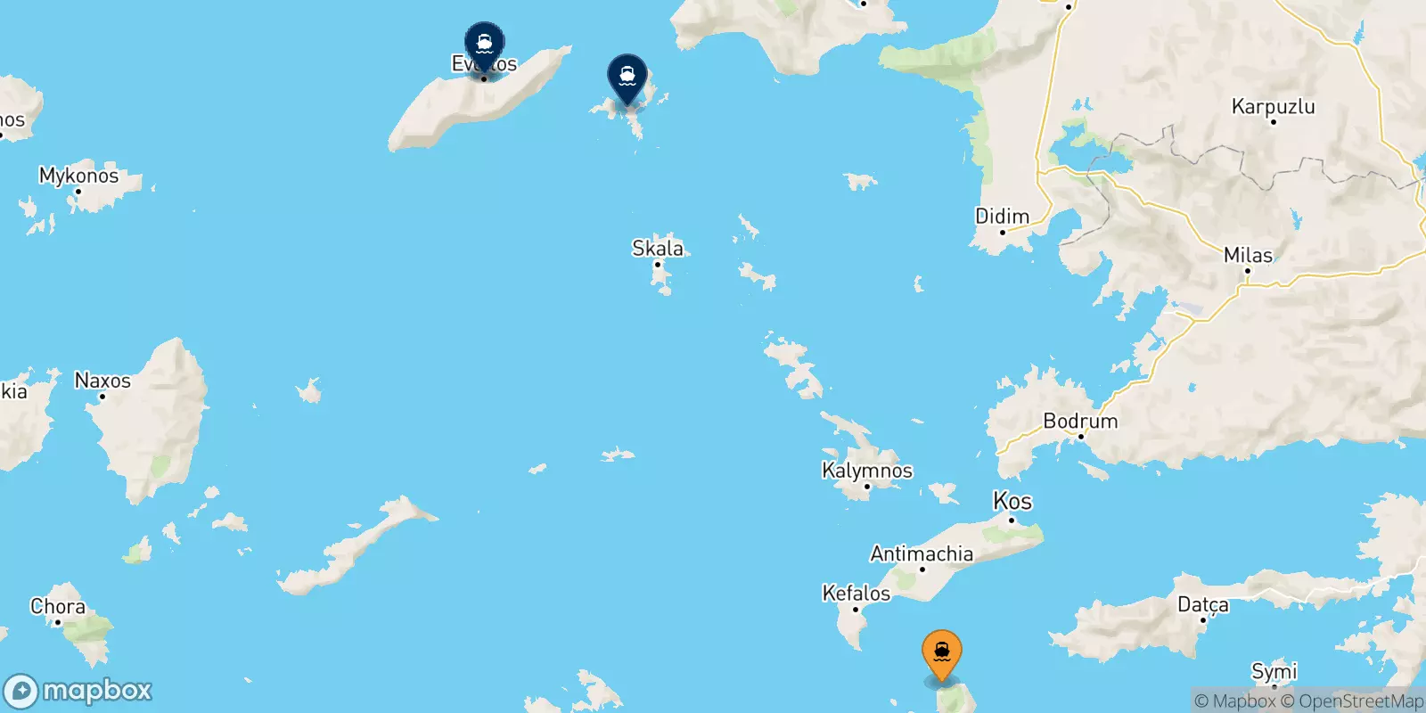 Ferries de Nisyros a Islas Del Egeo