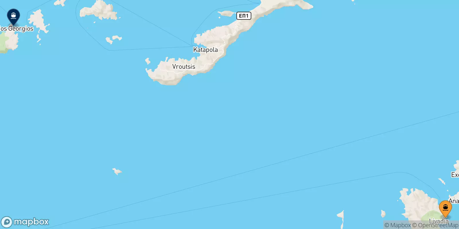 Ferries de Dodecaneso a Iraklia