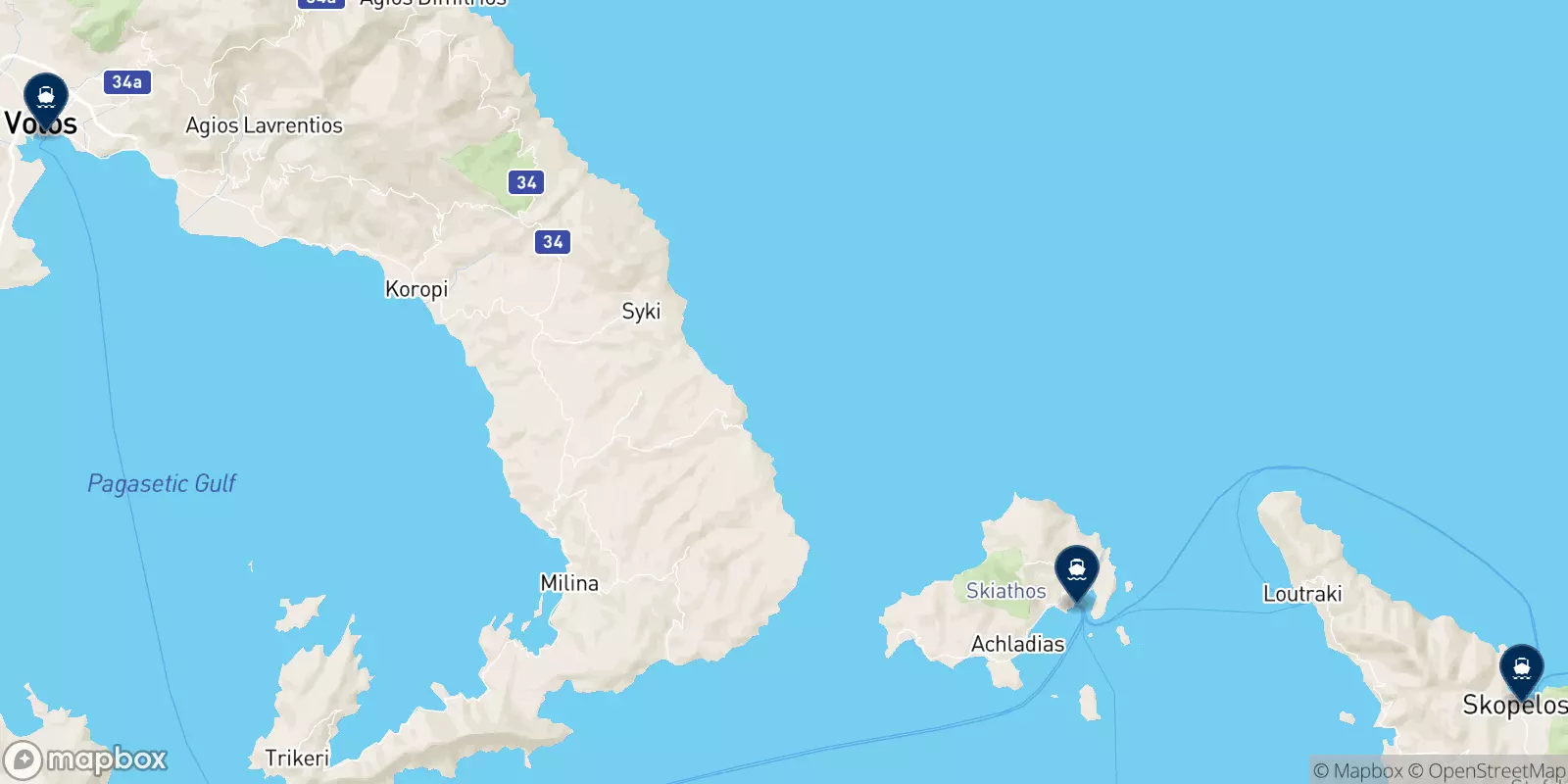 Ferries de Platanias (Skiathos)