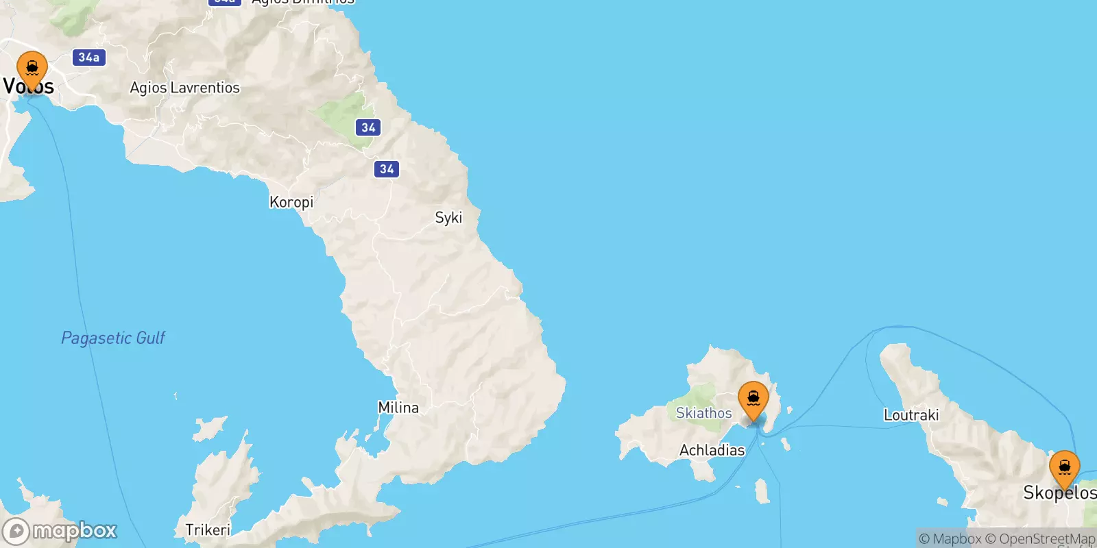 Ferries a Platanias (Skiathos)