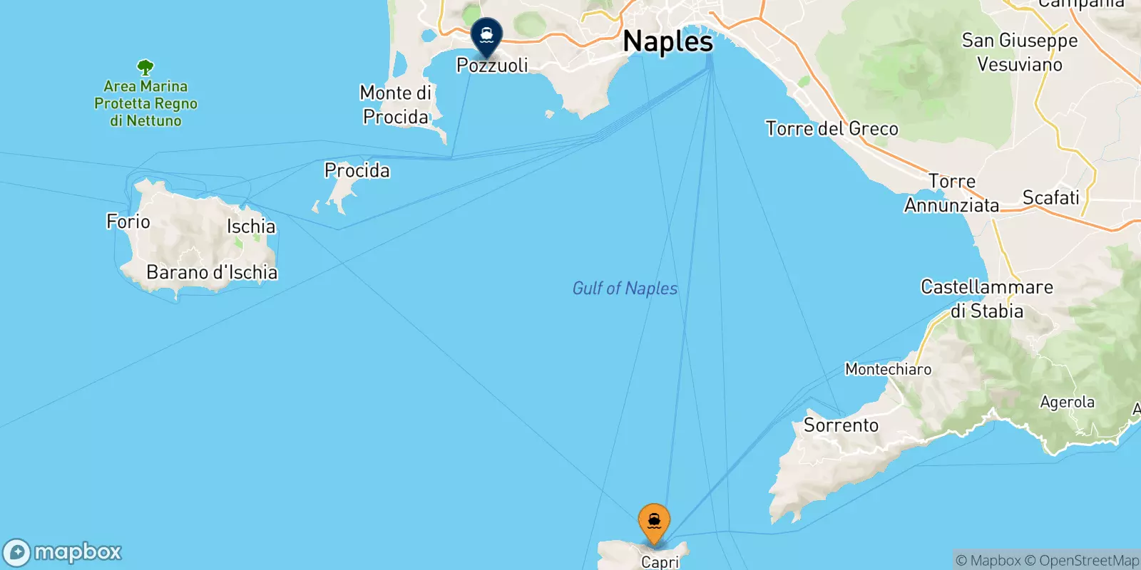 Ferries de Capri a Casamicciola (Ischia)