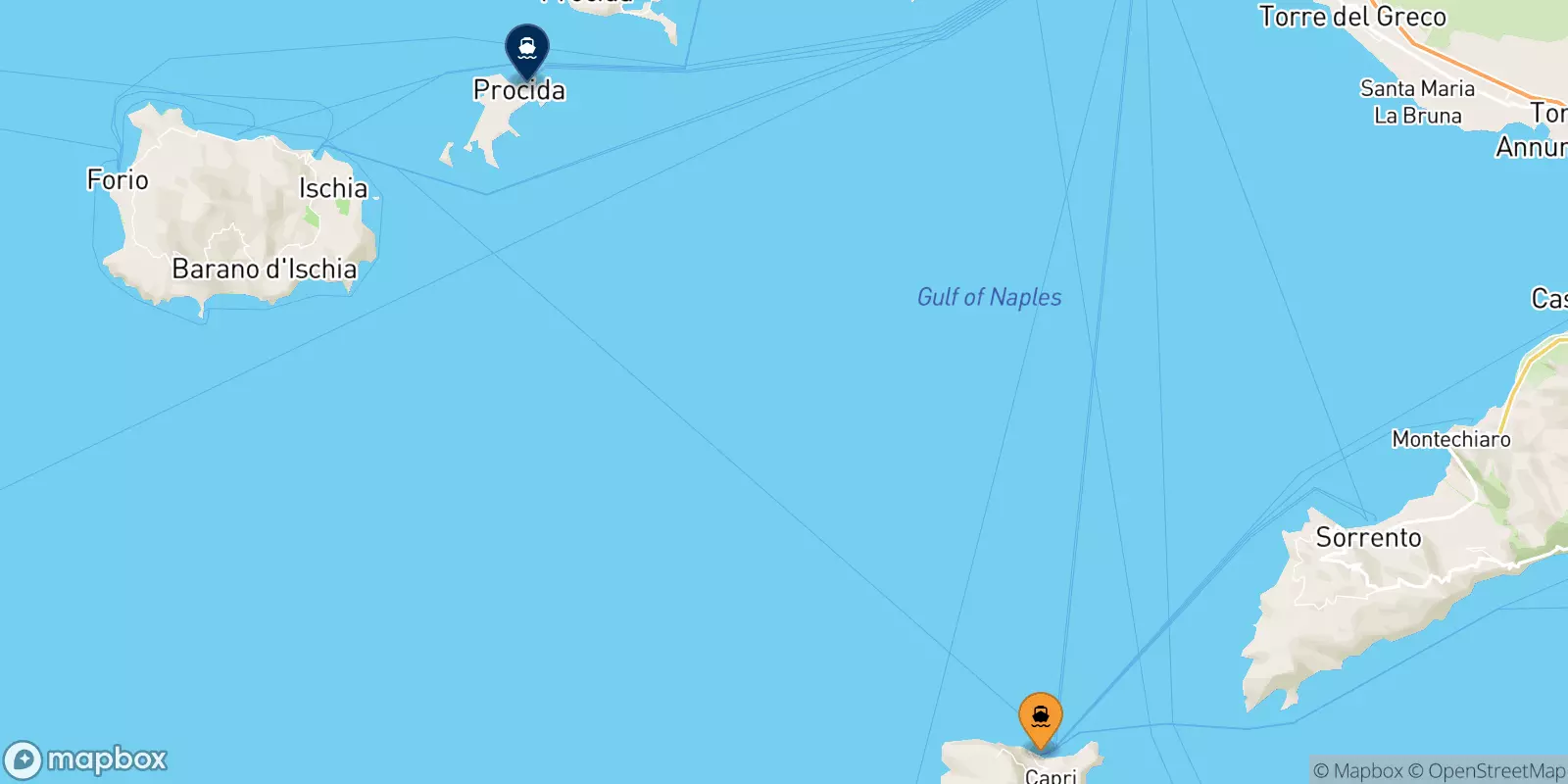 Ferries de Capri a Procida